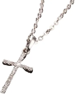 New 2026 Unisex Fashion Cross Pendants Golden Silver Color Crystal Jesus Pendant Necklace Jewelry For Men/women Decoration Luxury With You Accessories Trendy Creative For Women And Men