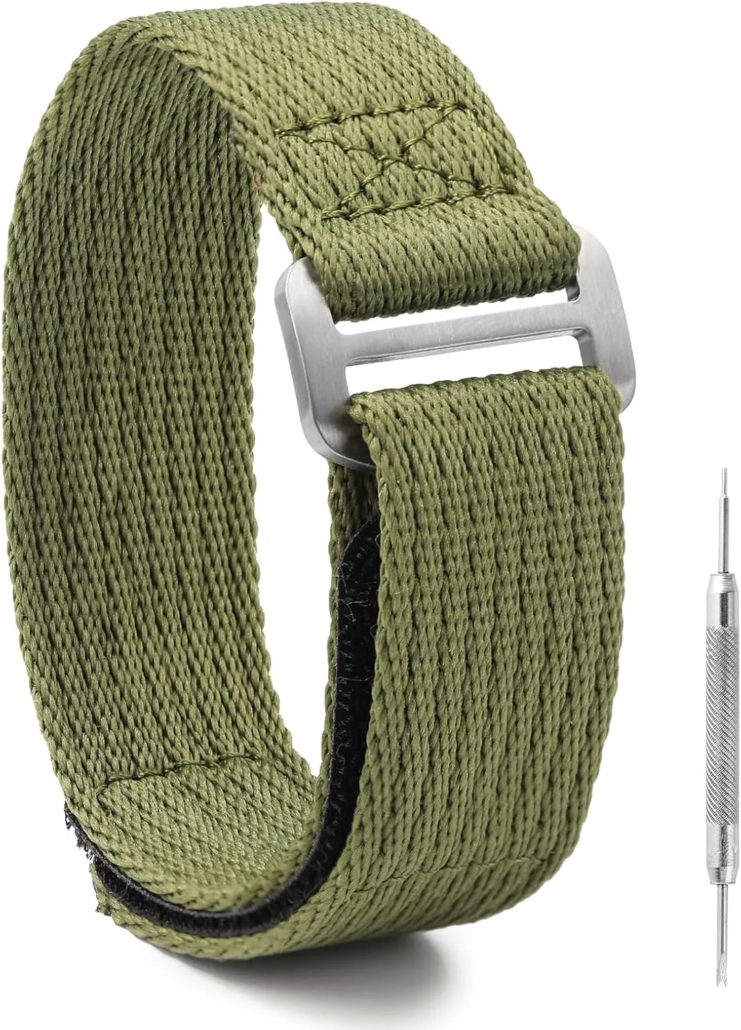 Nylon Watch Band - Hook and Loop Fasteners Soft Watch Strap 20mm 22mm - Sport Watch Bands for Men Women