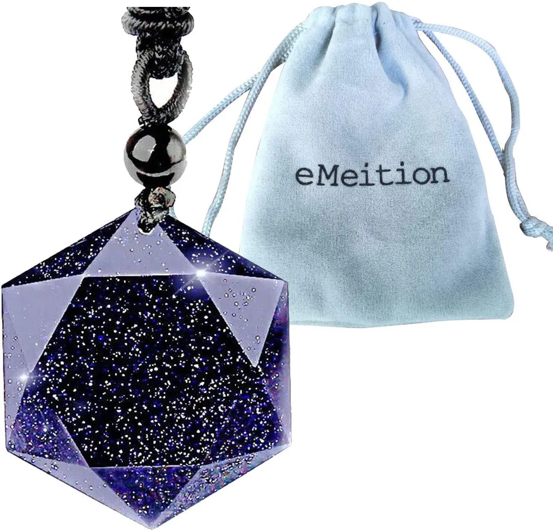Obsidian,Black Obsidian Necklace Men Hexagram Natural Stone Crystal Pendant for Women Protection Hexagram Necklace