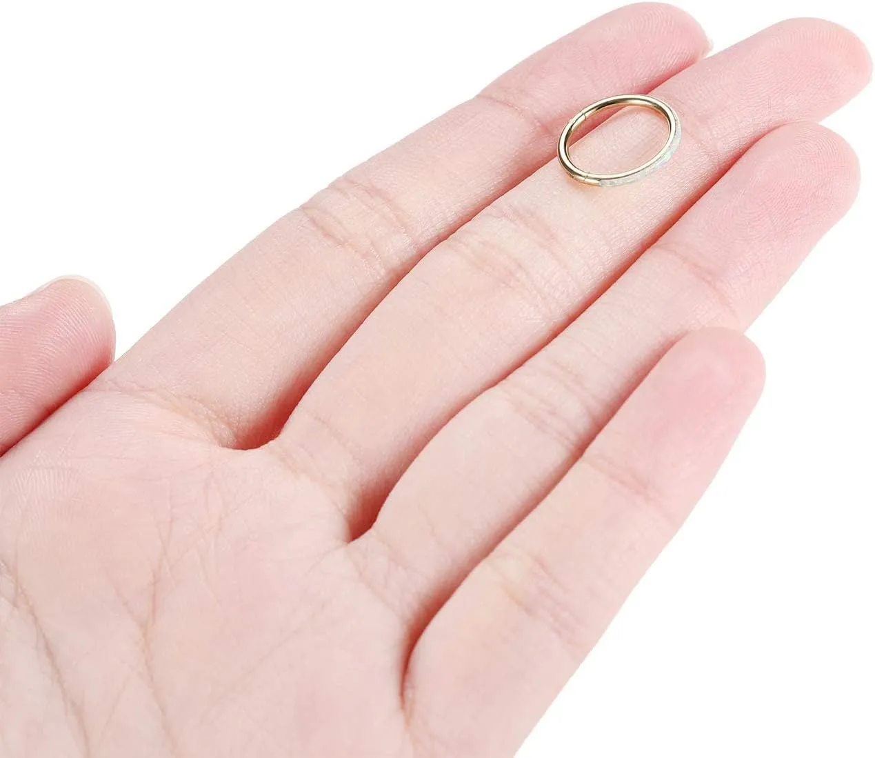 PEAKLINK Opal Nose Ring Hoop Ring 316L Surgical Steel Lip Cartilage Conch Helix Lobe Earring Daith Rook Orbital Belly Tragus Septum Piercing Jewelry foer Women Men