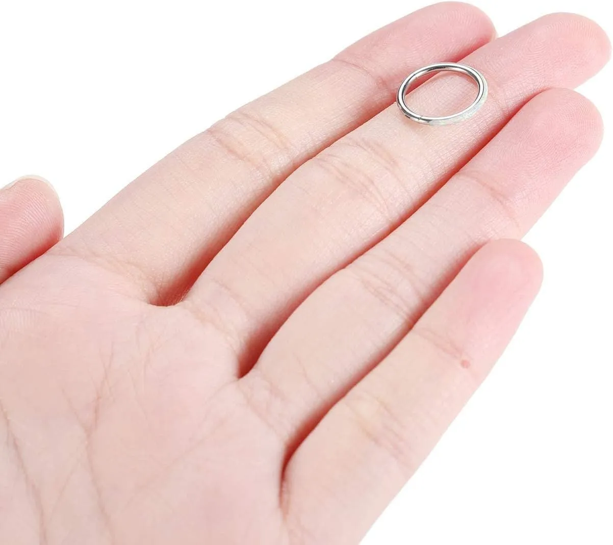 PEAKLINK Opal Nose Ring Hoop Ring 316L Surgical Steel Lip Cartilage Conch Helix Lobe Earring Daith Rook Orbital Belly Tragus Septum Piercing Jewelry foer Women Men