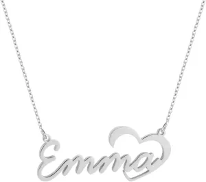 Personalized Name Custom Name Necklace Heart Stainless Steel Necklace Custom Jewelry Custom Necklace Necklace Women