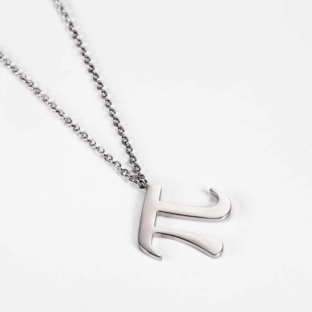 Pi Pendant Necklace Stainless Steel Mathematical Symbol 3.14 Math Sign Jewelry Gift For Science Math Teacher