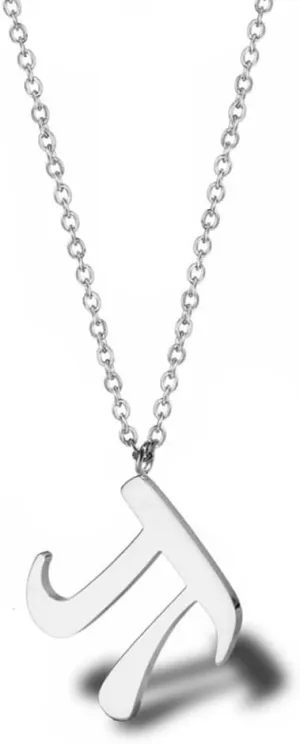 Pi Pendant Necklace Stainless Steel Mathematical Symbol 3.14 Math Sign Jewelry Gift For Science Math Teacher