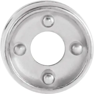 Platinum 4.4mm Round Shape Slide Pendant Fine Jewelry for Women Gifts for Her (Mounting Only, Not All Stones Included)