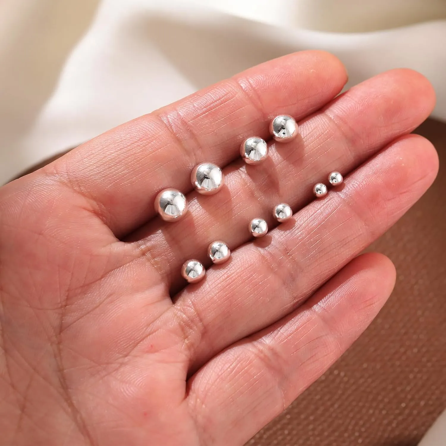 PRETOLE 8 Pairs Sterling Silver Stud Earrings for Women,14K Gold Plated Stud Earrings Set for Women Hypoallergenic Stud Earrings Cubic Zirconia Stud Earrings Small Stud Earrings for Women