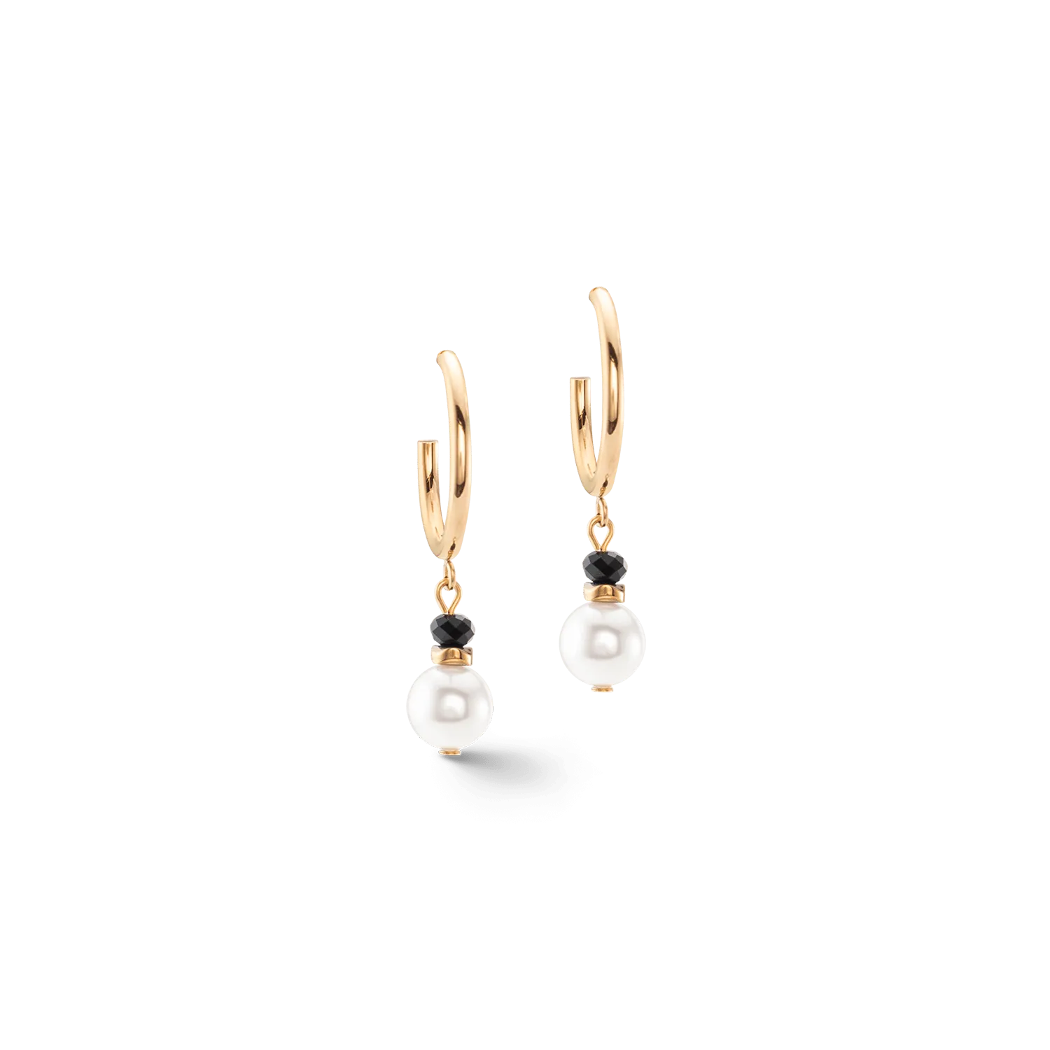 Princess Pearls Trinity Hoop Earrings