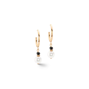 Princess Pearls Trinity Hoop Earrings