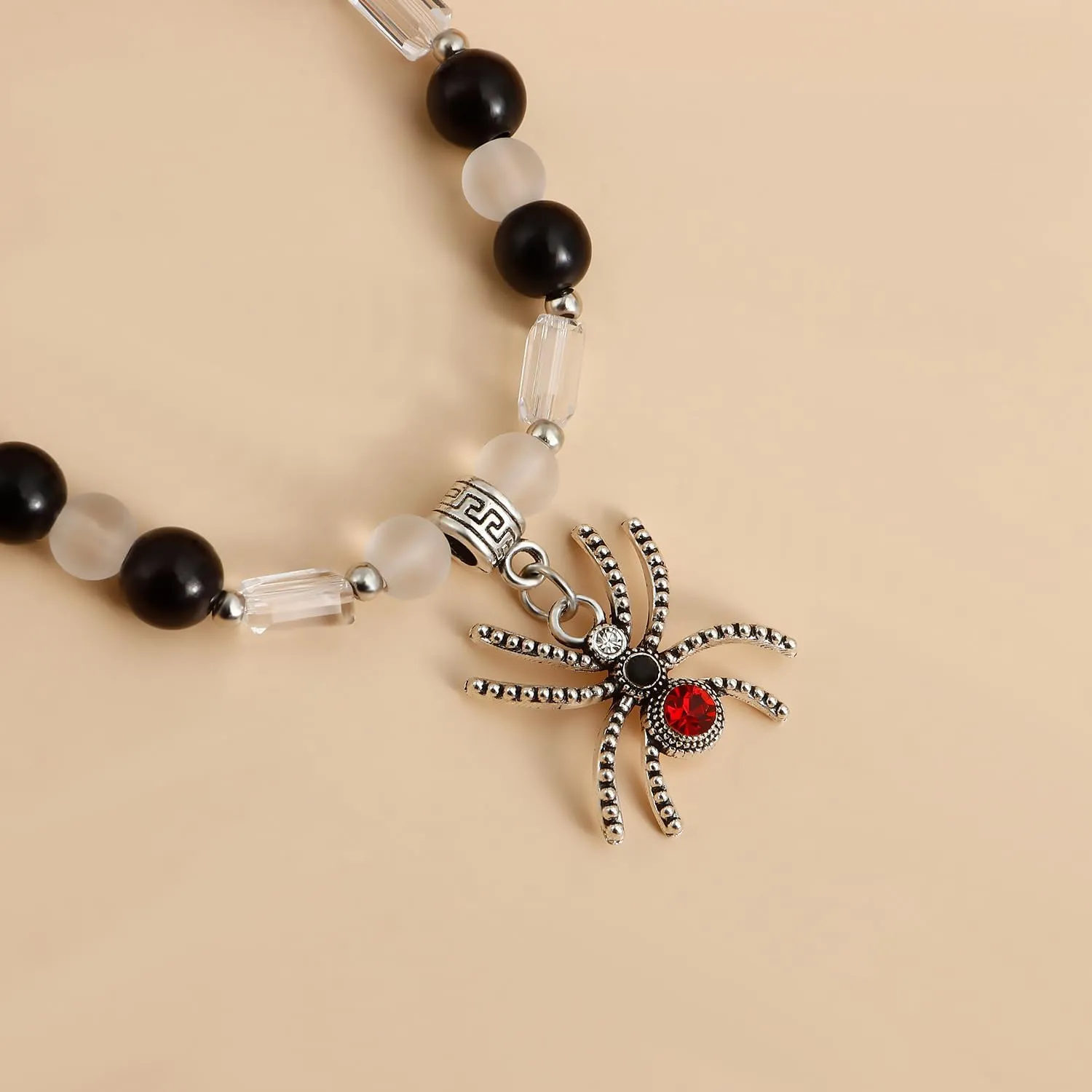 Punk Star Pendant Baroque Pearl Necklace Women Asymmetric Black White Imitation Pearl Necklace Stainless Steel Necklace Jewelry