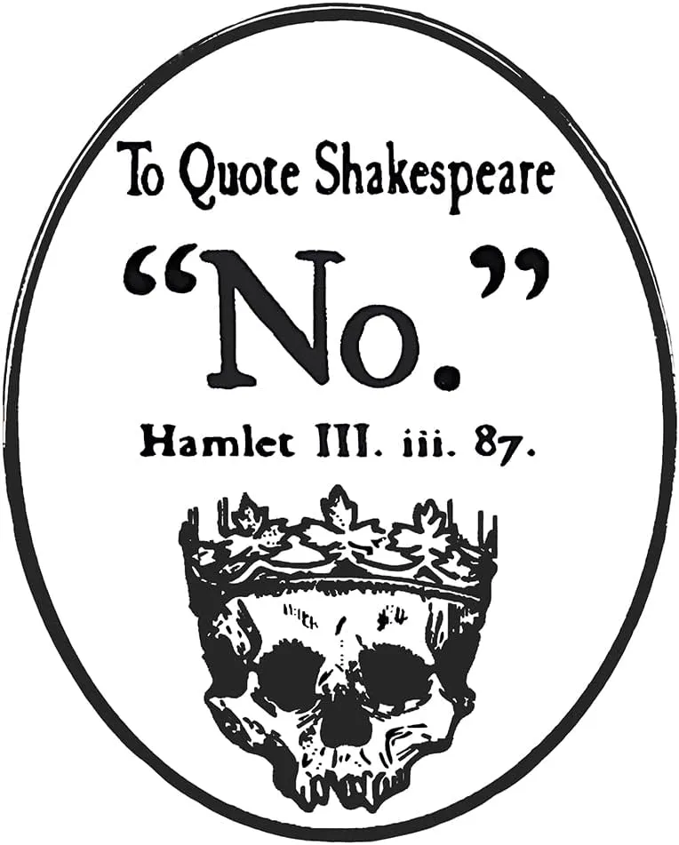 Quote Enamel Pin - Minimalist Literary Badge Lover Gift, Theater Accessory & Sarcastic Statement Jewelry for Backpack, Hat, Clothes
