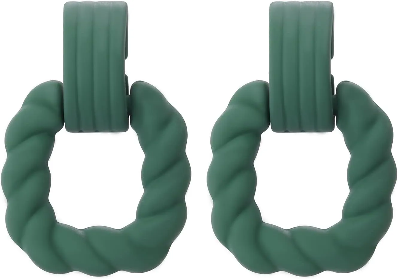 Rectangle Earrings for Women, Acrylic Square Earrings Twisted Geometric Statement Jewelry