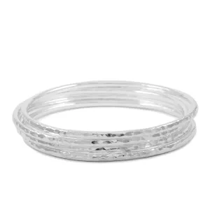 River Silver Bangles