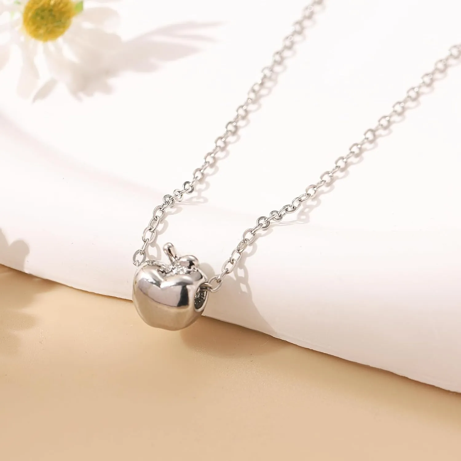 RZKING Silver Necklace for Women, Dainty Cat Candy Bow Moonstone Necklace, Gifts for Best Friend Sister Mom Daughter Teacher, Mothers Day Birthday Christmas Thank You Gifts