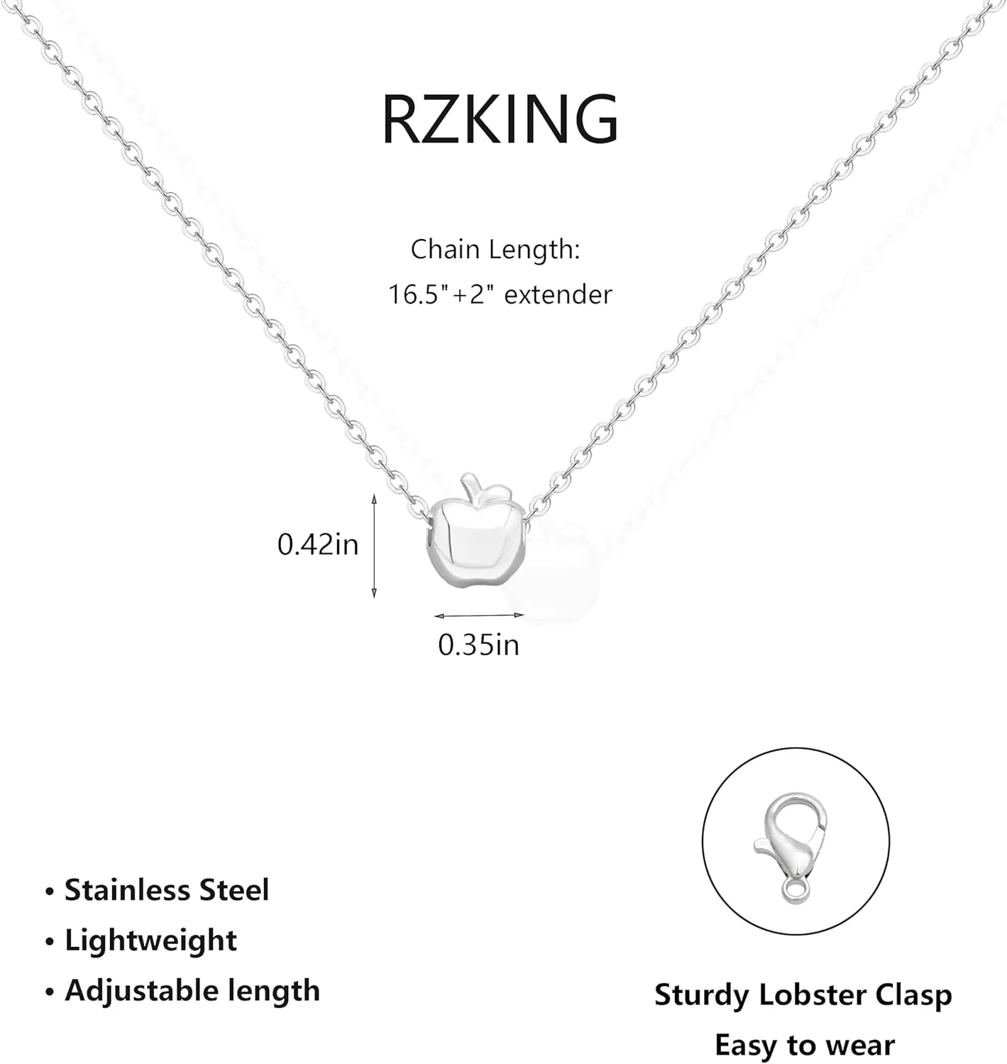 RZKING Silver Necklace for Women, Dainty Cat Candy Bow Moonstone Necklace, Gifts for Best Friend Sister Mom Daughter Teacher, Mothers Day Birthday Christmas Thank You Gifts