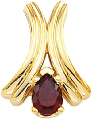 Semi-Polished Platinum 7x5mm Pear Shape Freeform Pendant With Hidden Bail Fine Jewelry for Women Gifts for Her (Mounting Only, Not All Stones Included)