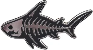 Shark Skeleton Enamel Pin Marine Life Fish Skeleton Lapel Pin for Backpacks Hat Jackets