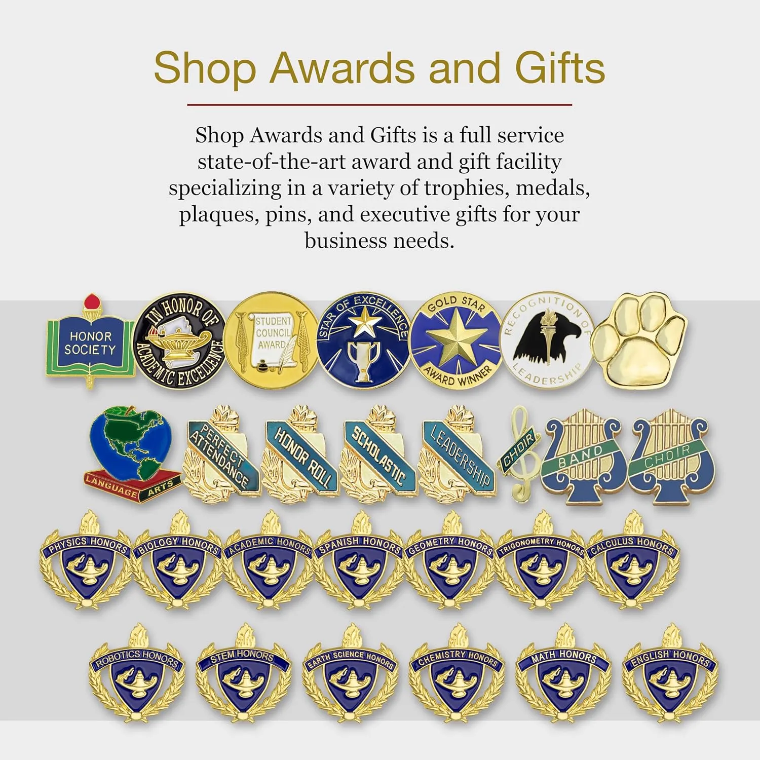 SHOP AWARDS AND GIFTS United States US Veteran Lapel Pin, Retirement and Service, 1-1/8 inch