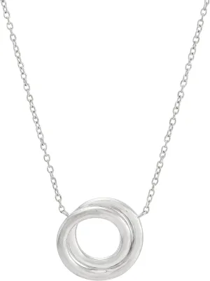 Silpada 'Karma Swirl' Pendant Necklace in Sterling Silver, 18"   2"