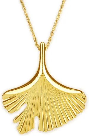 Silver Gold Double Circle/Ginkgo Necklace, Long Silver Necklace Sweater long Silver Chain for Women Silver Circle Large Pendant Womens Jewelry Silver Statement Necklace for Women Gift for Her