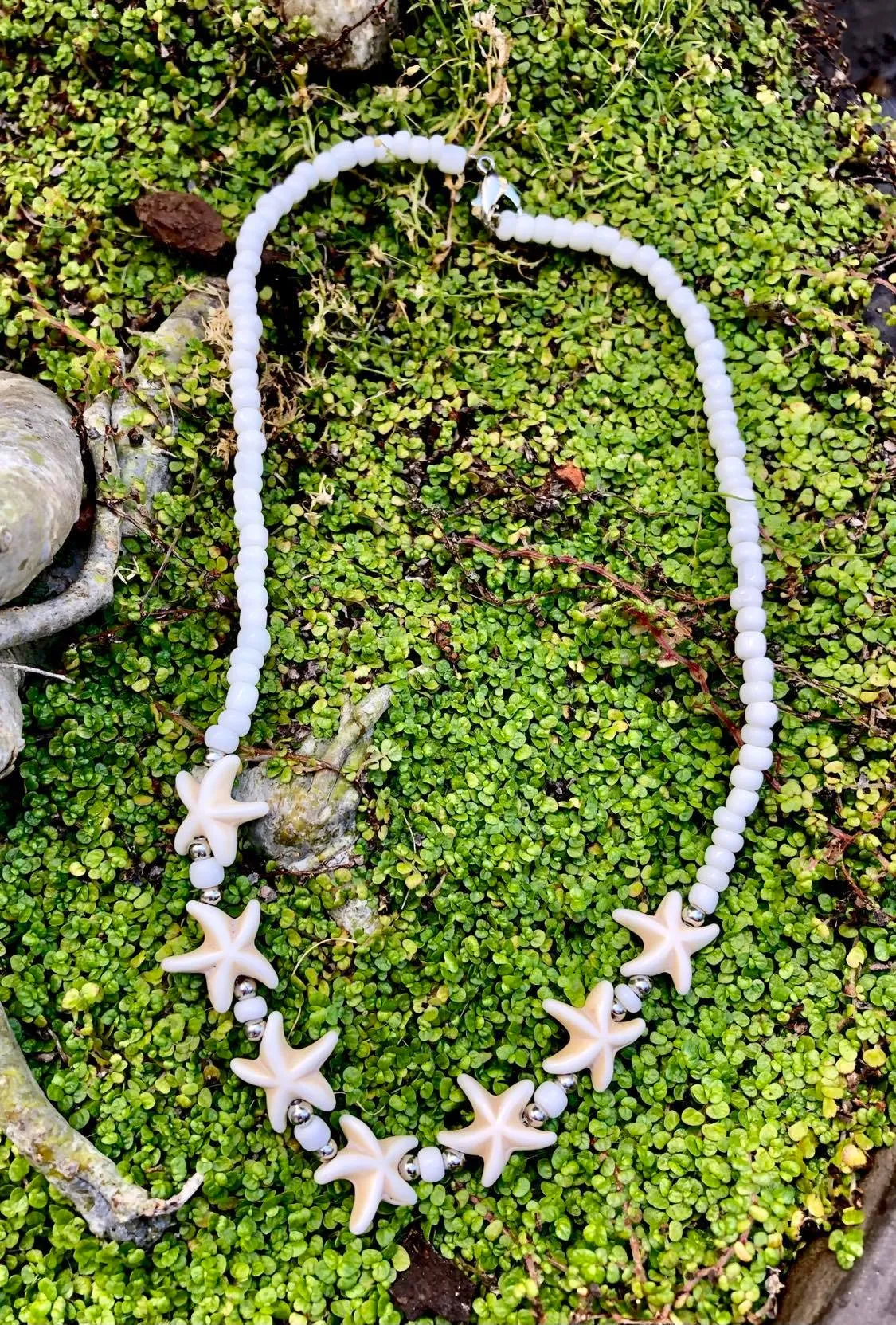 Starfish  Beaded Choker