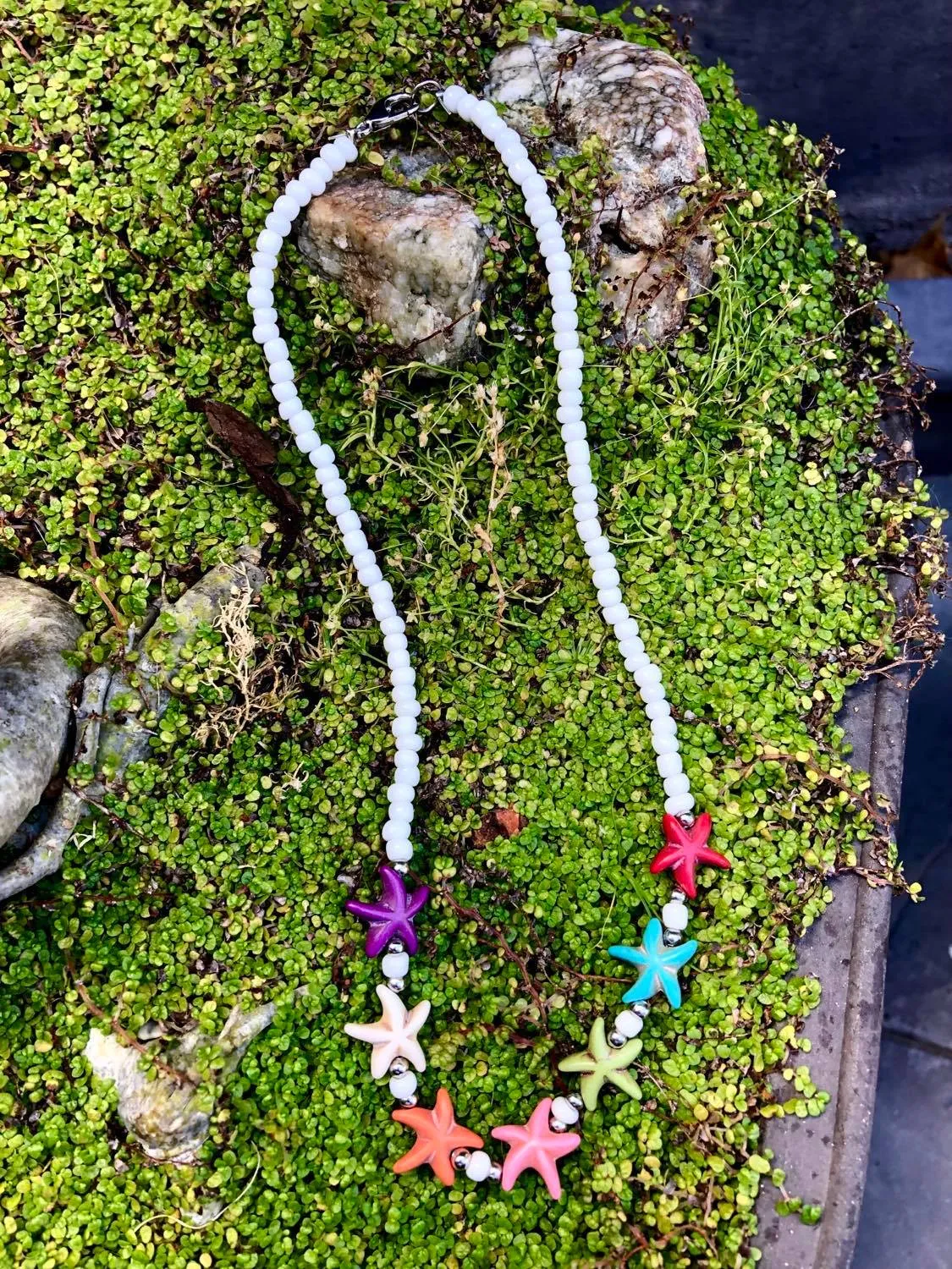 Starfish  Beaded Choker