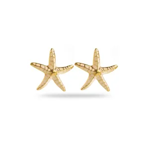 Starfish Earrings with Enamel