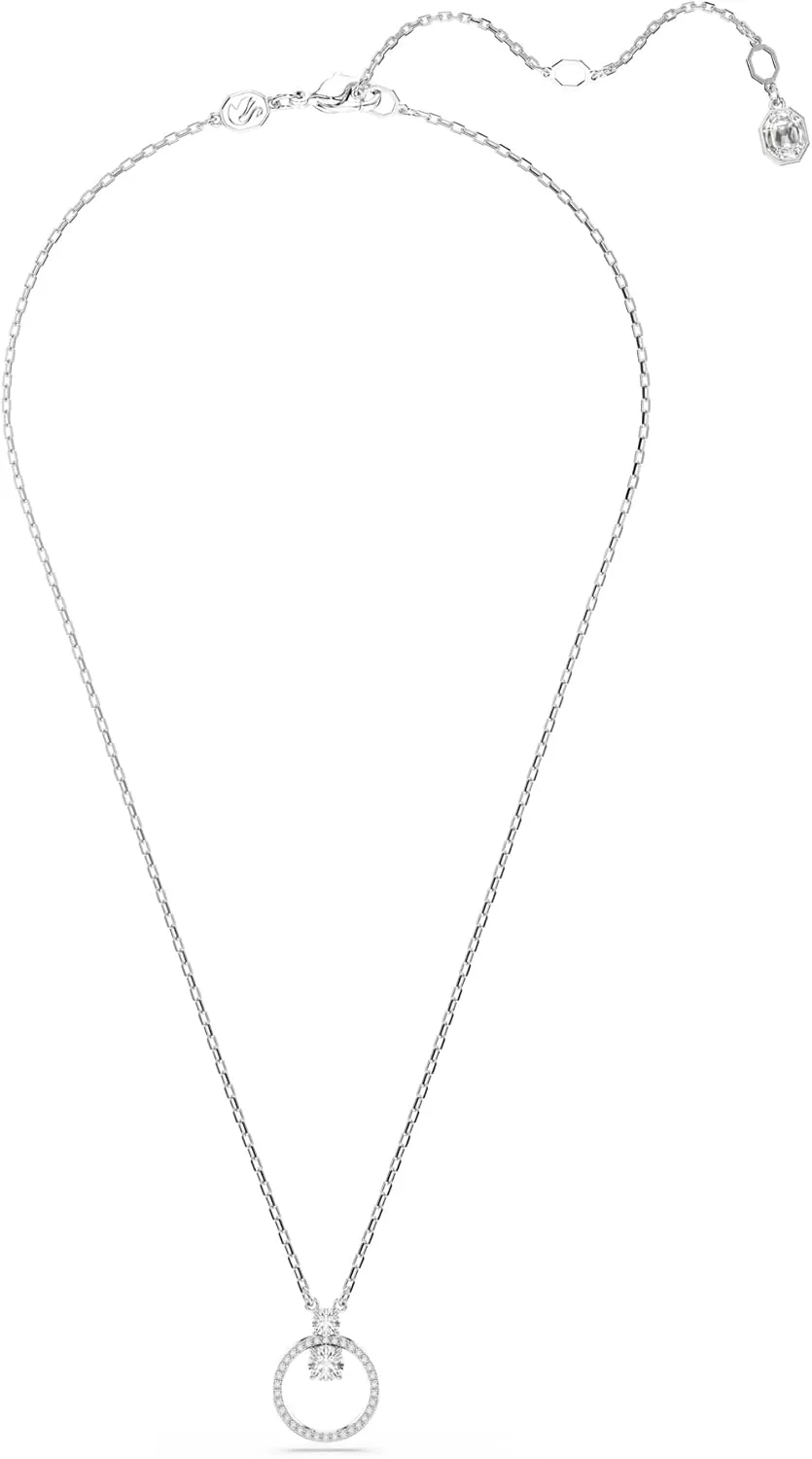 Swarovski Constella Crystal Circle Pendant Necklace Jewelry Collection