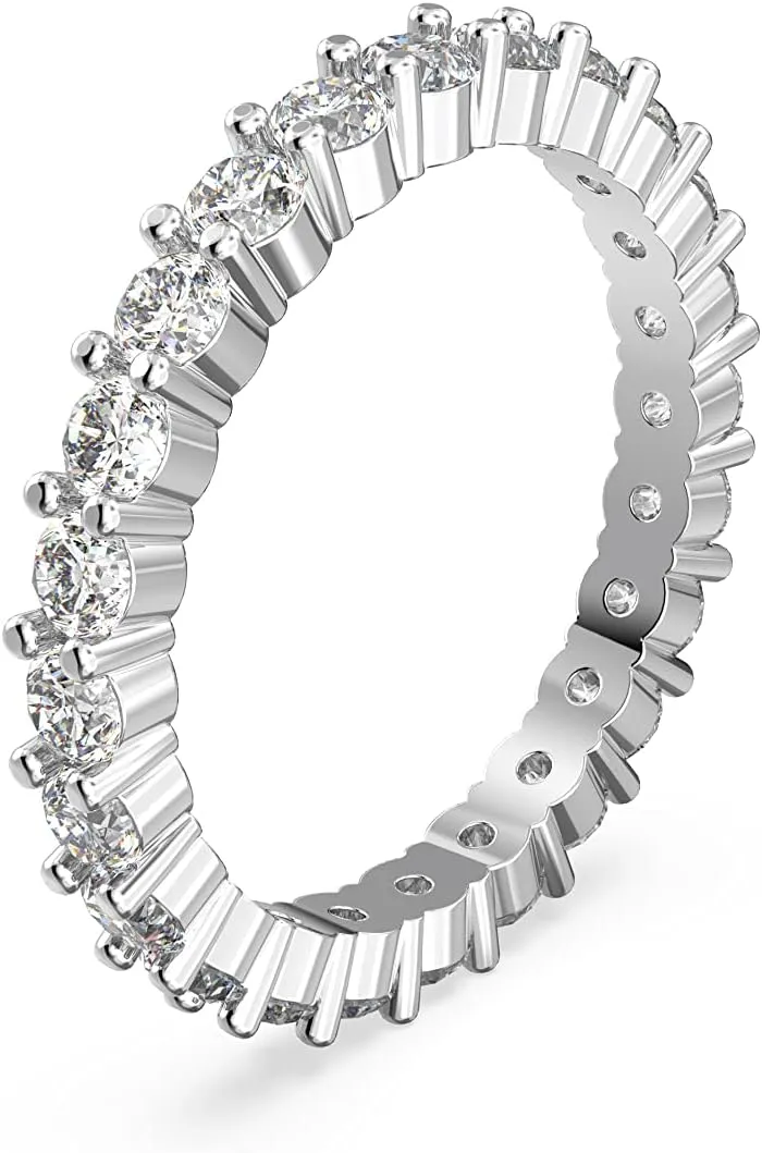 SWAROVSKI Constella Ring Set Collection, Clear Crystals, Rhodium Tone Finish