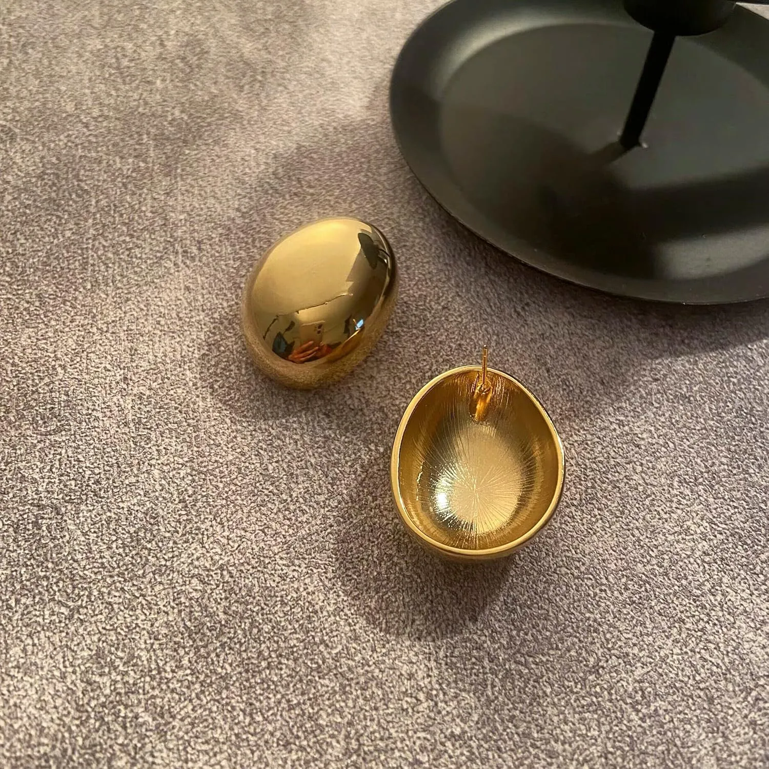 Tear Drop Earrings Dupes for Women, Lightweight Waterdrop Chunky Gold Hoops hypoallergenic Earrings with 18K Real Gold Plated Trendy Jewelry
