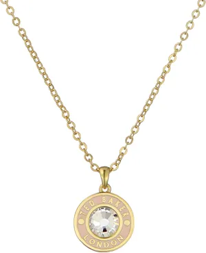 Ted Baker London Cherlie Crystal Button Pendant Necklace For Women