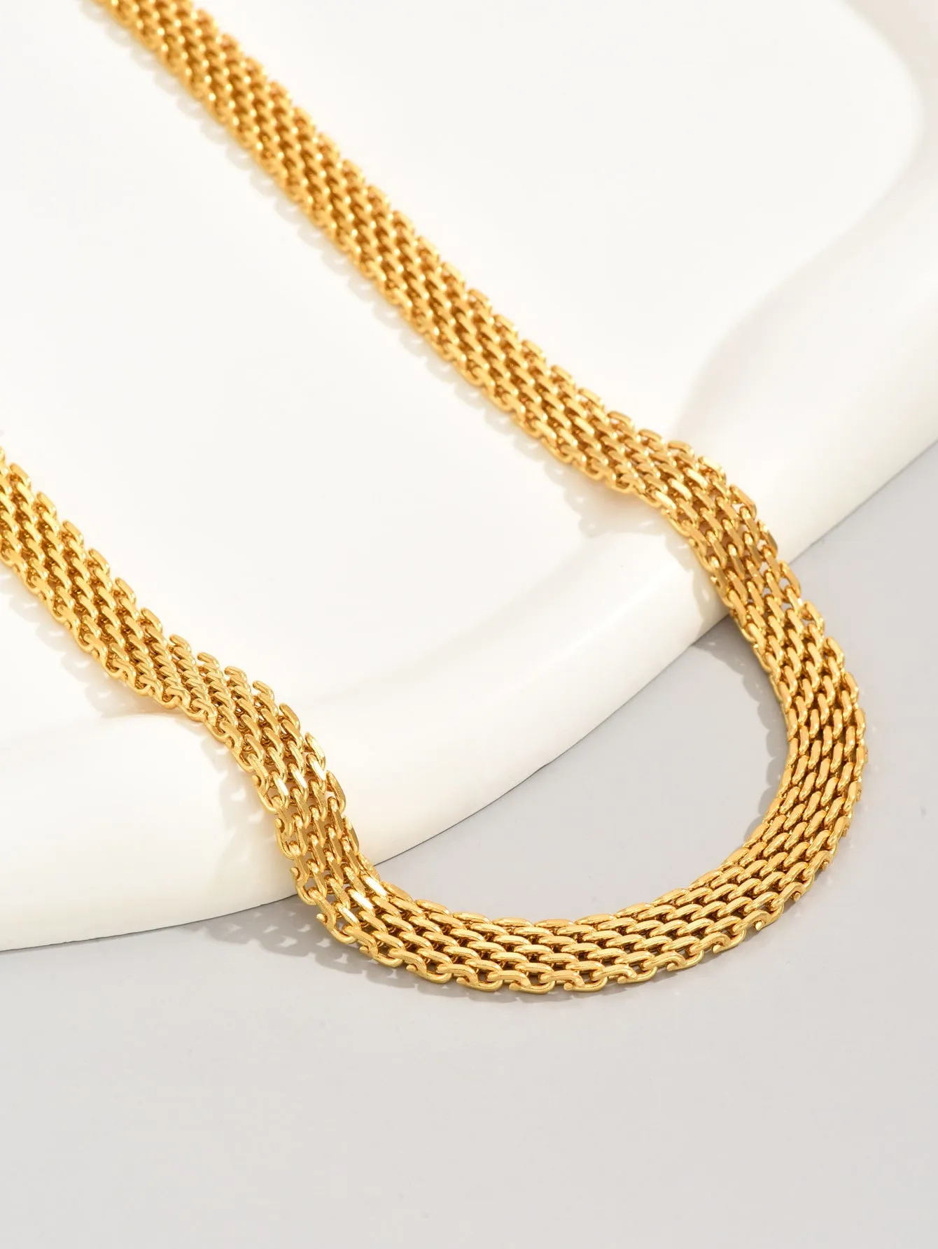 Textured Design Chain Necklace for Women Jewelry for Women Necklace Accessories