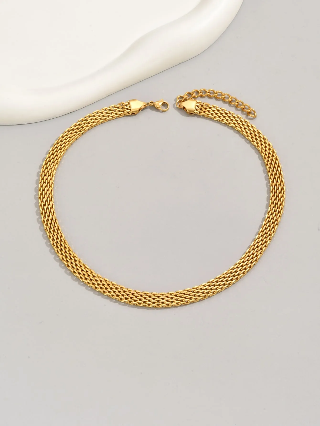 Textured Design Chain Necklace for Women Jewelry for Women Necklace Accessories