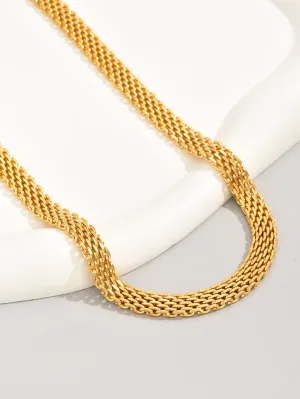 Textured Design Chain Necklace for Women Jewelry for Women Necklace Accessories