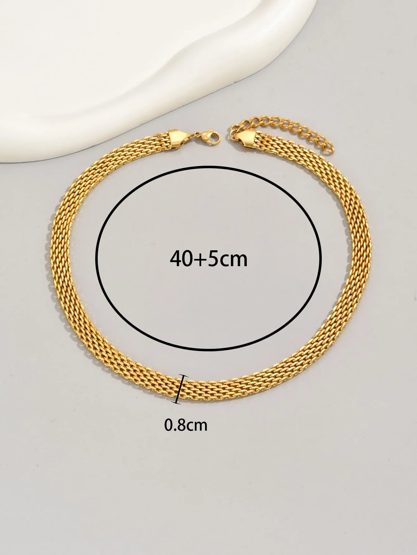 Textured Design Chain Necklace for Women Jewelry for Women Necklace Accessories