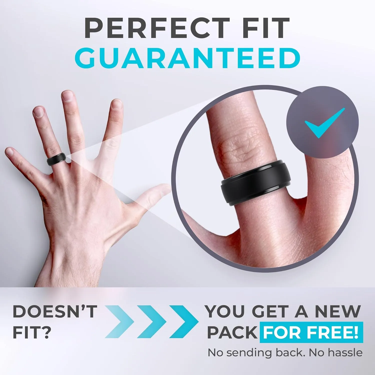 ThunderFit Silicone Mens Wedding Rings, 10mm Wide 2.5mm Thick Rubber Wedding Bands-Variety Multipack 1-7