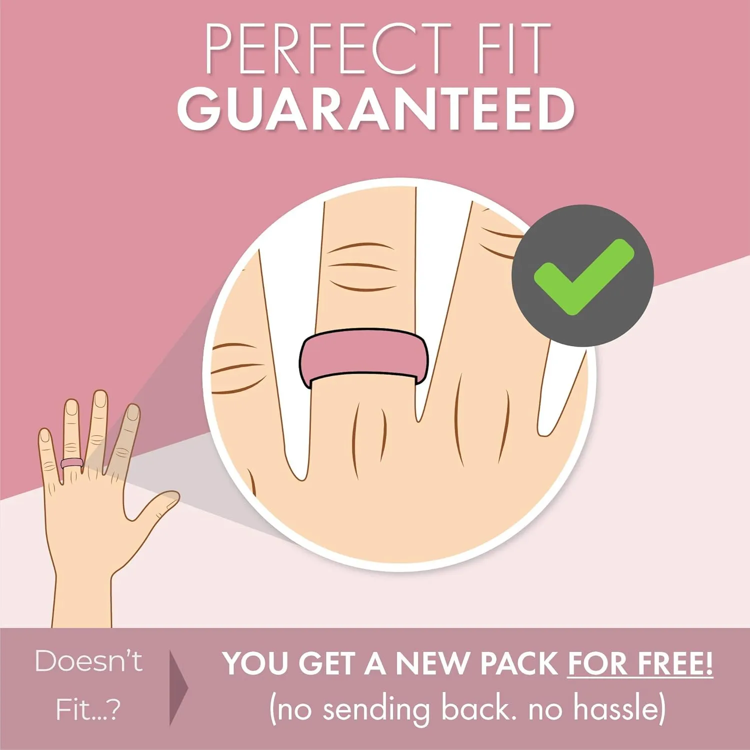ThunderFit Silicone Rings Wedding Bands for Women 5.6mm Wide 2mm Thick - 3/4 Variety Multipack
