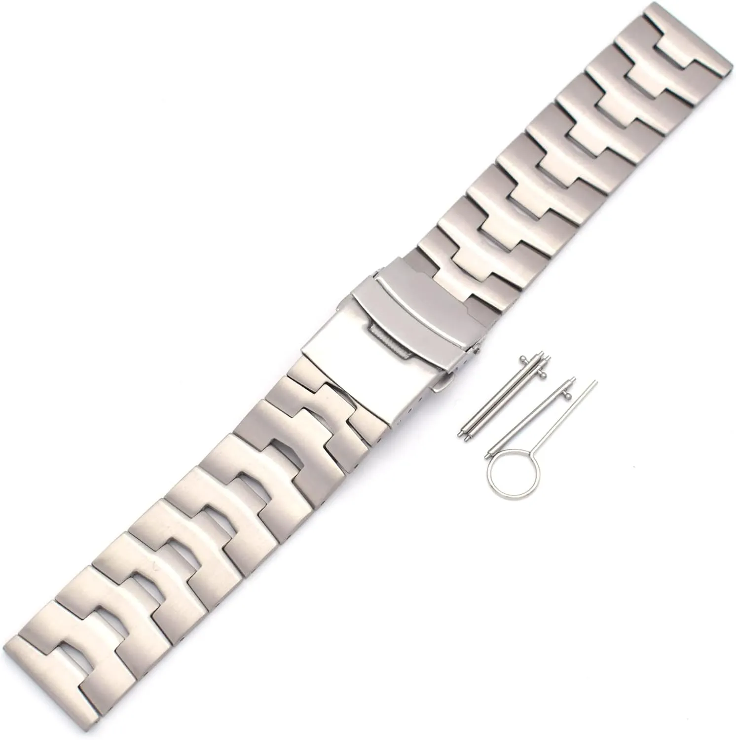 Titanium Solid Watch Band for Mens Women, Pure Titanium Watch Straps 22mm