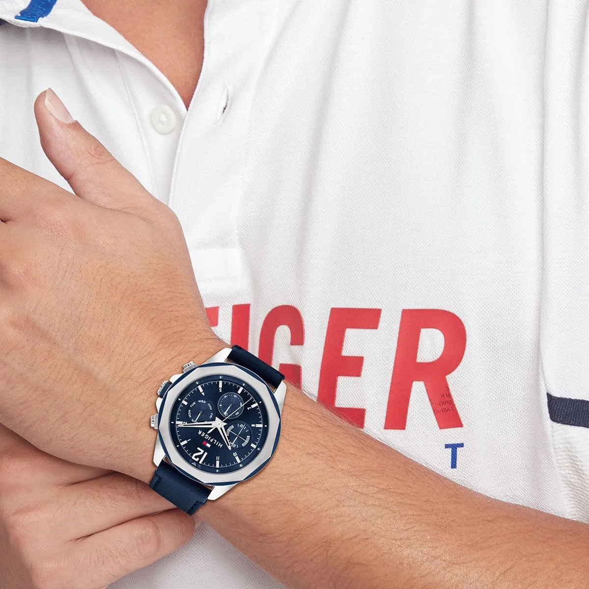 Tommy Hilfiger Men's Multifunction Quartz Watch  Stainless Steel Case, 5 ATM Water Resistant, Urban Style Timepiece, Gift for Him