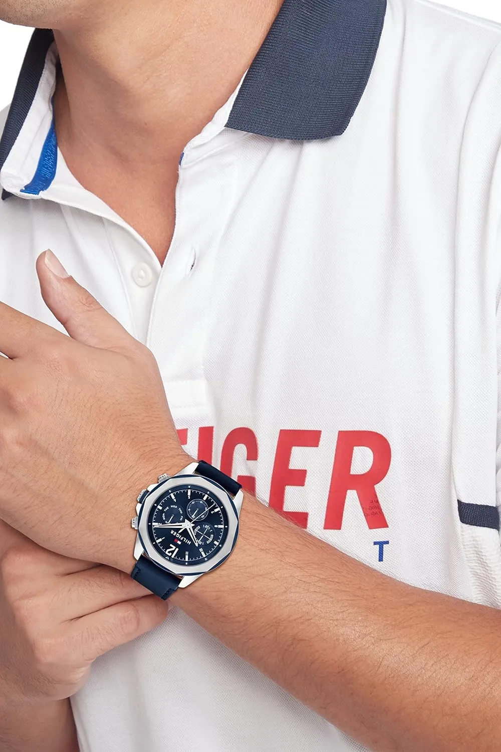 Tommy Hilfiger Men's Multifunction Quartz Watch  Stainless Steel Case, 5 ATM Water Resistant, Urban Style Timepiece, Gift for Him