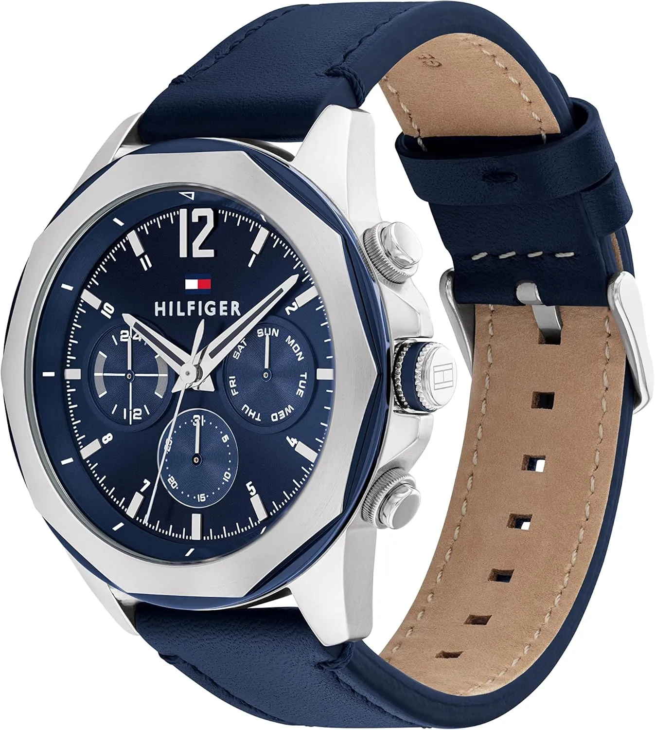 Tommy Hilfiger Men's Multifunction Quartz Watch  Stainless Steel Case, 5 ATM Water Resistant, Urban Style Timepiece, Gift for Him