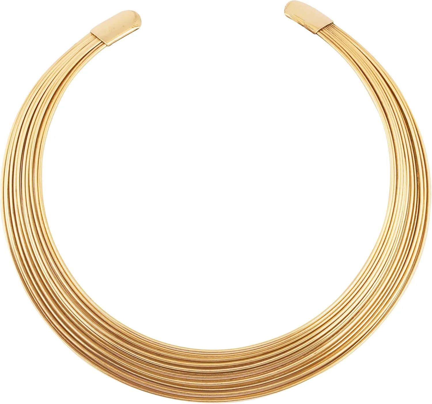 Touchstone Gold Necklace for Woman Collar Statement Trendy Womens Neck Goddess Elegant Jewelry Fashion Ancient Women Strand Chunky Elegant Torque chokers Necklaces