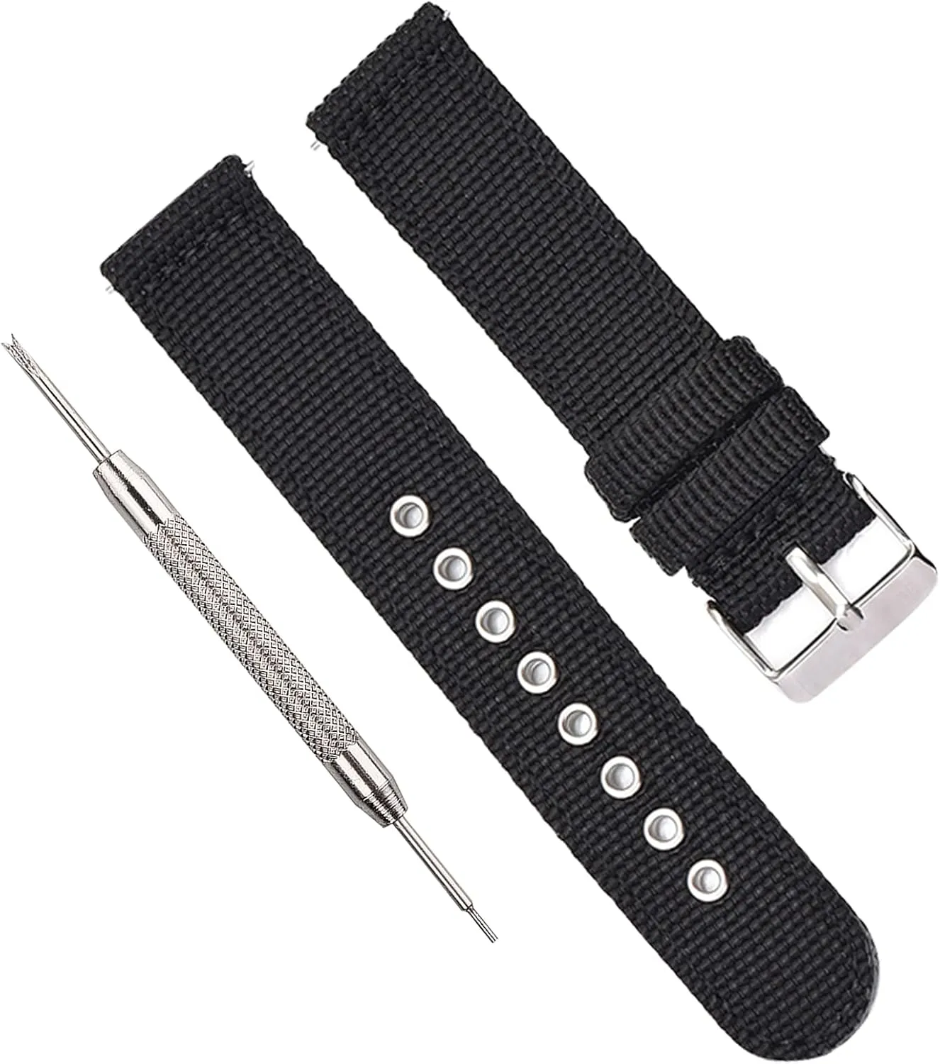 uEmoh Nylon Watch Straps, Quick Release Nylon Watch Bands for Men Women, Watch Band of Multiple Colors & Width(16mm,18mm, 20mm, 22mm)
