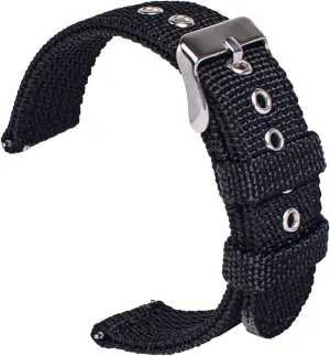 uEmoh Nylon Watch Straps, Quick Release Nylon Watch Bands for Men Women, Watch Band of Multiple Colors & Width(16mm,18mm, 20mm, 22mm)
