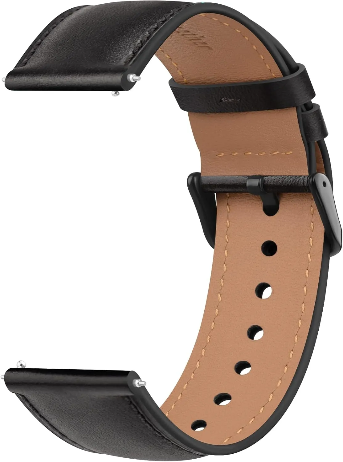 Vancle Quick Release Genuine Leather Watch Band 20mm 22mm Watch Strap, Top Grain Leather Watch bands for Men Women