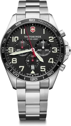 Victorinox Herren-Uhr FieldForce Chrono, Herren-Armbanduhr, Analog, Quarz, Wasserdicht bis 100 m, Gehuse- 42 mm, Armband 21 mm