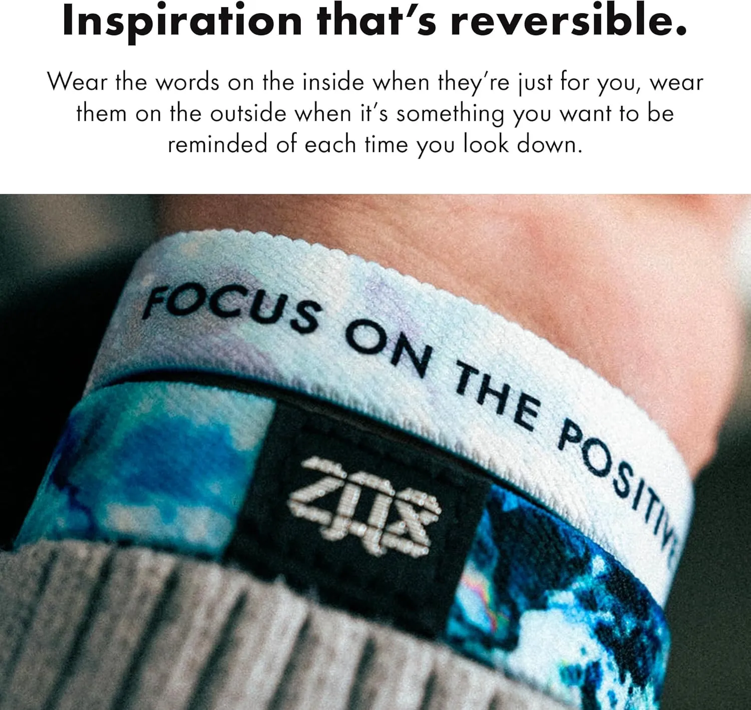 ZOX Bracelets  Stretchy Elastic Band with Motivational Affirmations and Beautiful Artwork  5 Pack