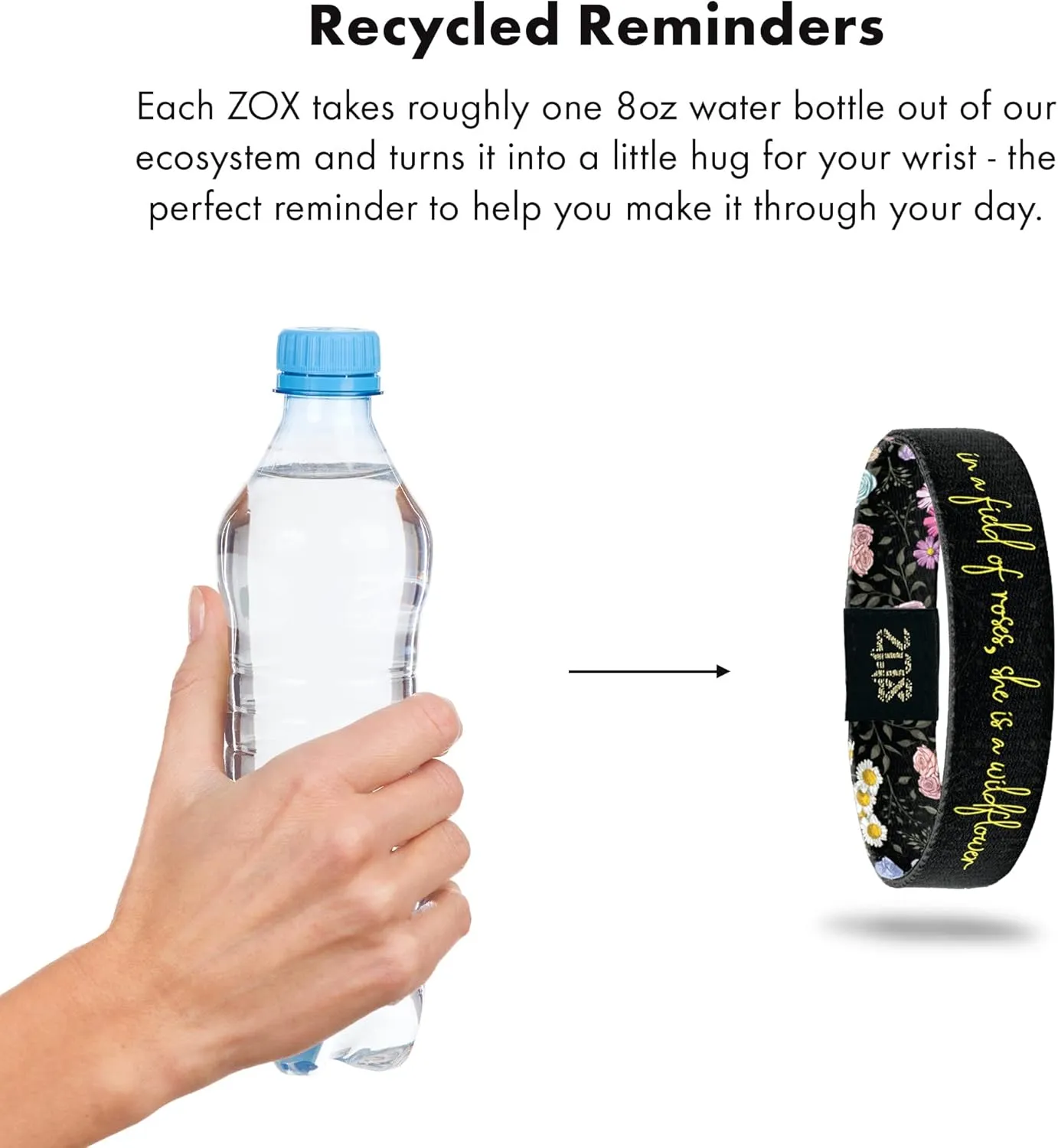 ZOX Bracelets  Stretchy Elastic Band with Motivational Affirmations and Beautiful Artwork, Great Wristband Gift for Men & Women of All Ages