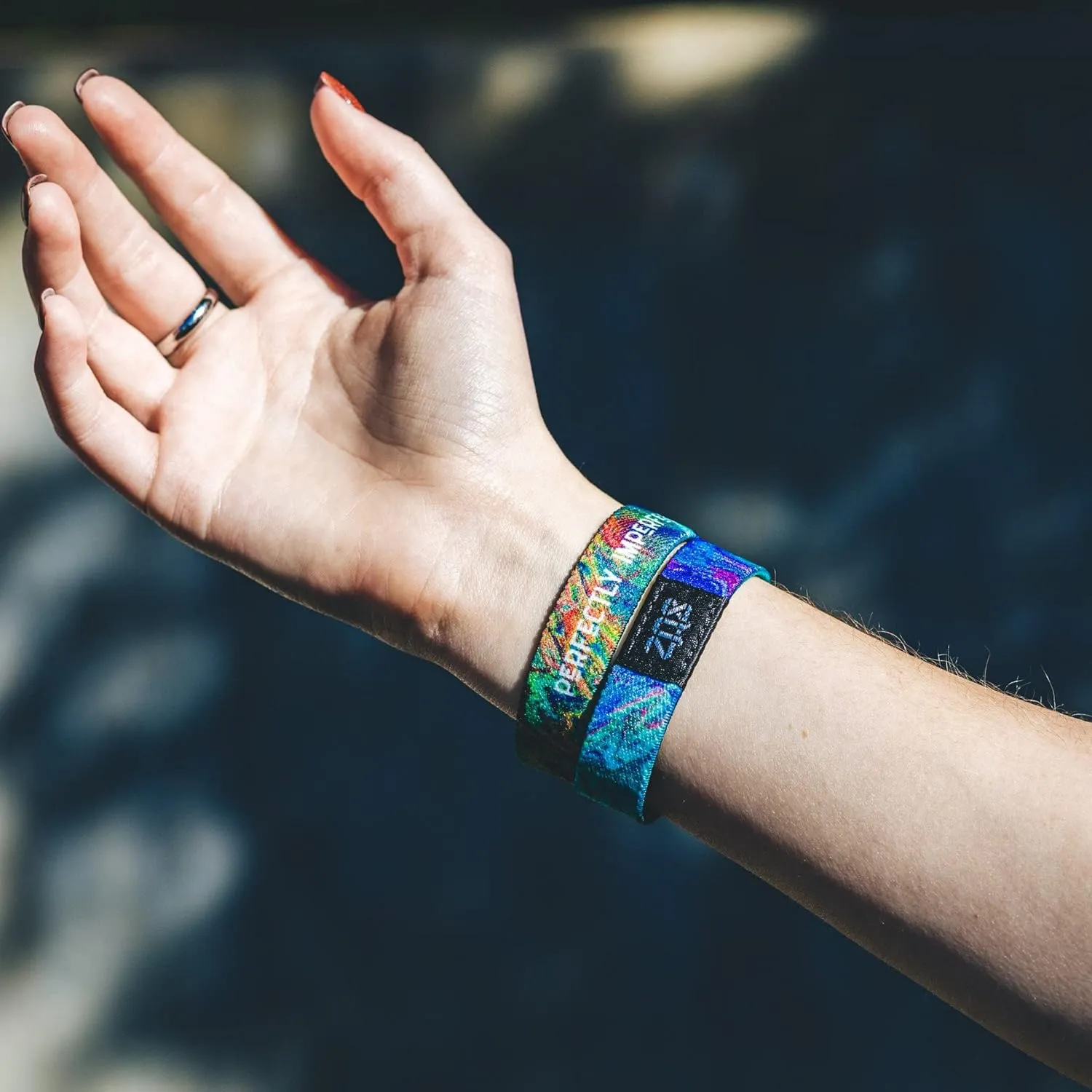 ZOX Bracelets  Stretchy Elastic Band with Motivational Affirmations and Beautiful Artwork, Great Wristband Gift for Men & Women of All Ages