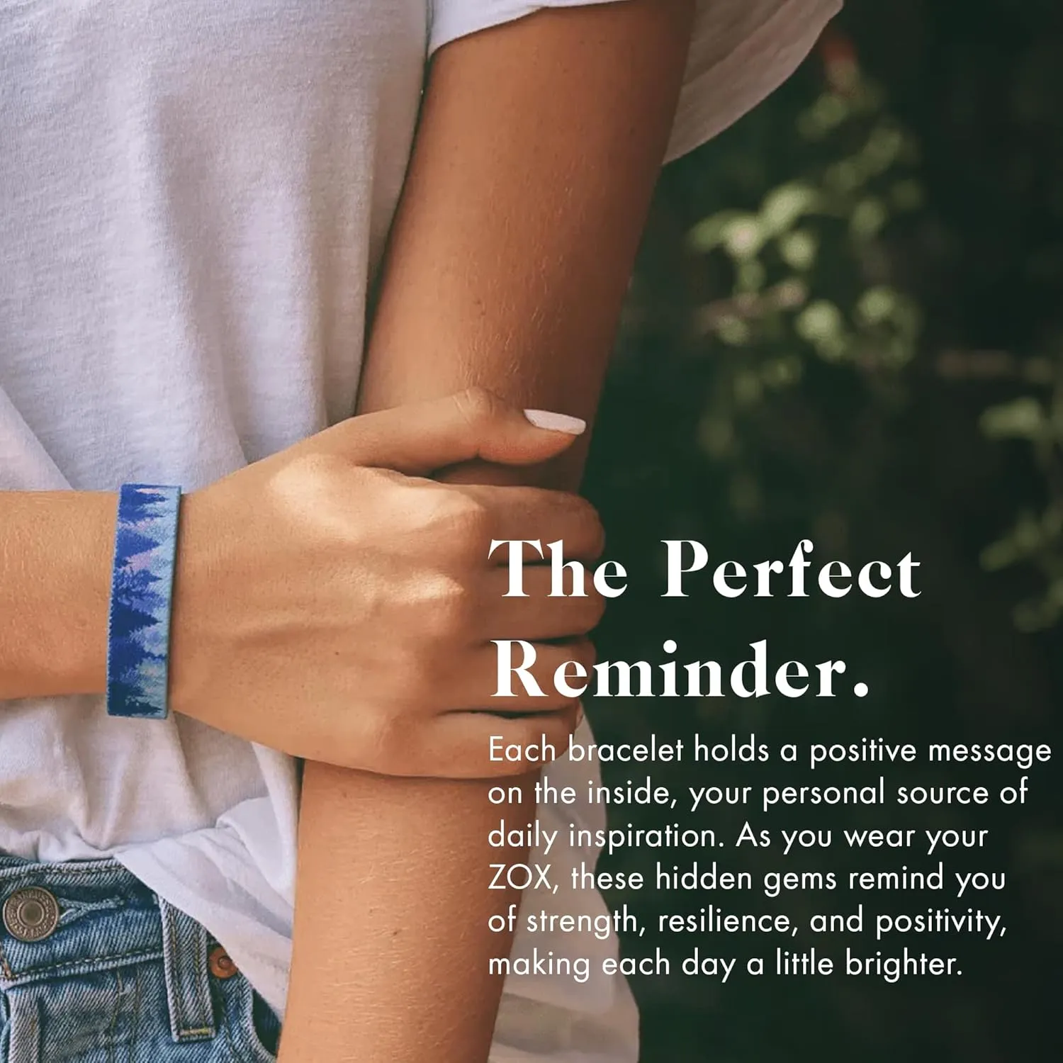 ZOX Bracelets  Stretchy Elastic Band with Motivational Affirmations and Beautiful Artwork, Great Wristband Gift for Men & Women of All Ages