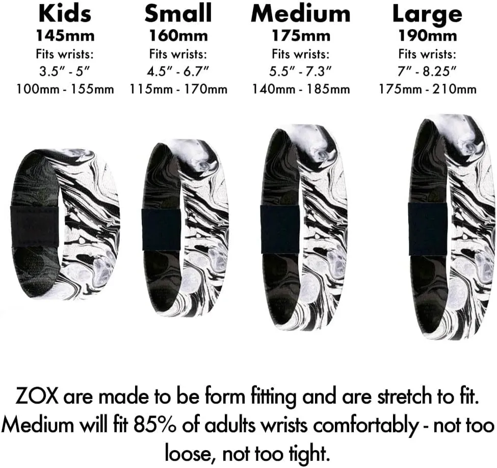 ZOX Bracelets  Stretchy Elastic Band with Motivational Affirmations and Beautiful Artwork, Great Wristband Gift for Men & Women of All Ages